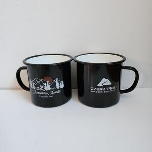 Ozark Trail Mugs Tin Coffee 17 Oz Set Of 2 Adventure Awaits Outdoor Equipment